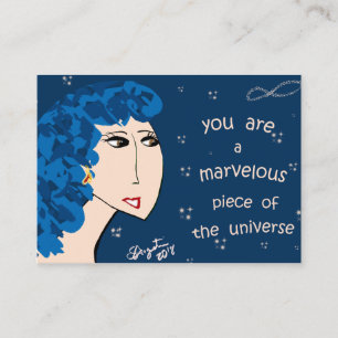YOU ARE A MARVELOUS PIECE OF THE UNIVERSE BUSINESS CARD