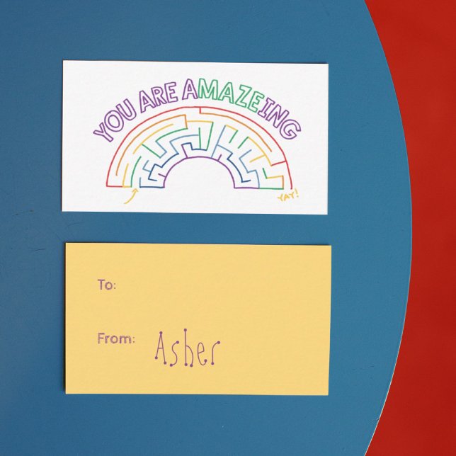 You Are A-Maze-Ing Valentine Card (You are a-MAZE-ing classroom Valentine's Day cards)