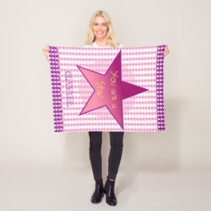 You Are A Star Personalize Baby Fleece Blanket