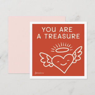 You Are a Treasure Ruby Valentine Holiday Card