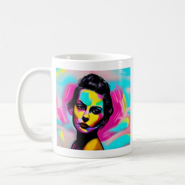You Are Absolutely Good Enough | Artsy Lady Coffee Mug (Left)