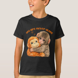 You are alone punch the cute baby monkey meme T-Shirt