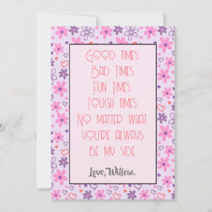 You Are Always Be My Side Valentine Holiday Card