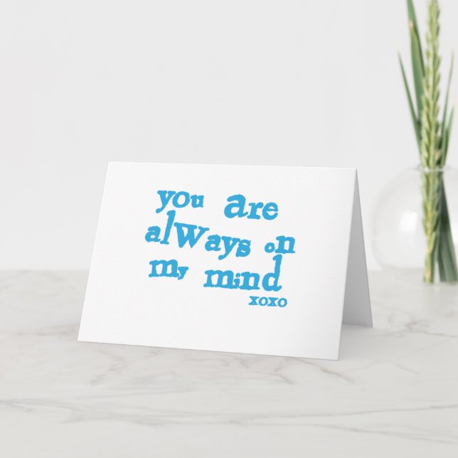 You Are Always On My Mind Card (Front)