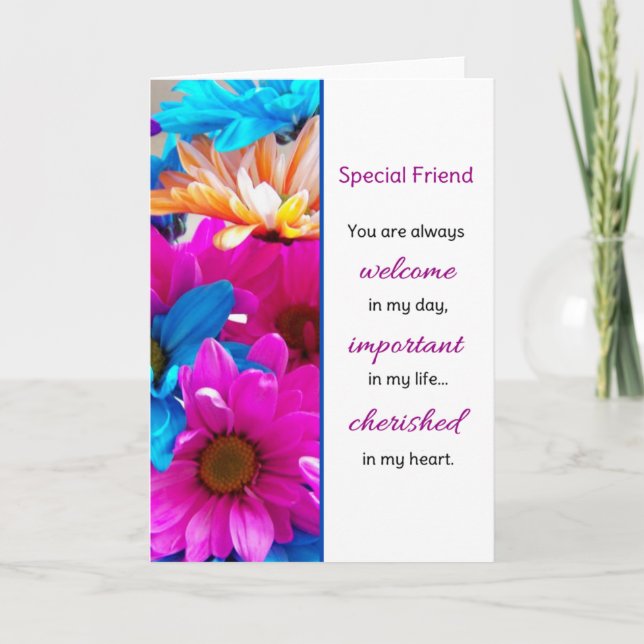 You are always welcome...Friendship Card (Front)