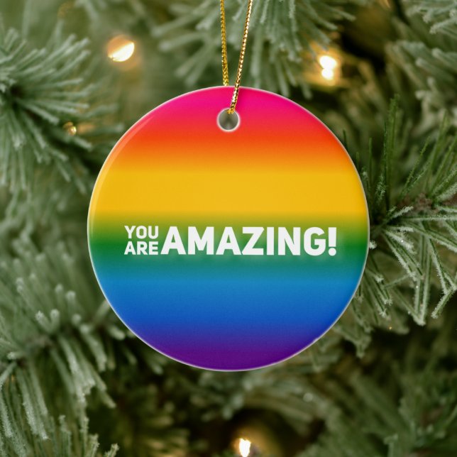 You Are Amazing!   Ceramic Ornament (Tree)