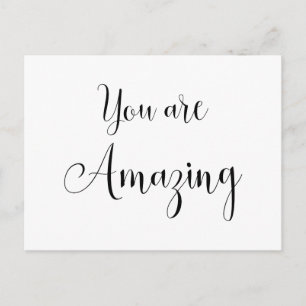 You are Amazing, Inspiring Message Postcard