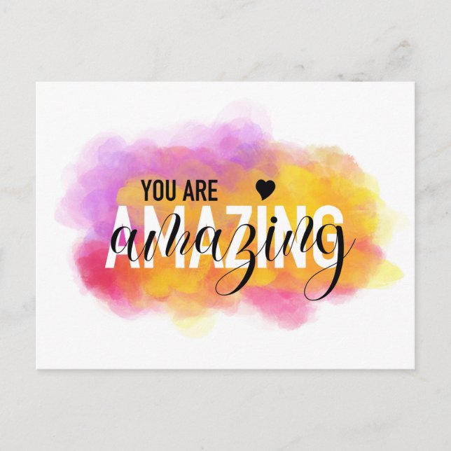 You Are Amazing Postcard (Front)
