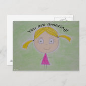 You are amazing! postcard (Front/Back)
