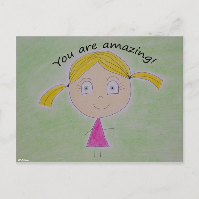 You are amazing! postcard (Front)