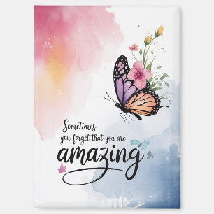 You Are Amazing Reminder - Inspirational Quote Magnet
