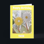 YOU ARE AMAZING **TWIN SISTER** BIRTHDAY CARD<br><div class="desc">THANK YOU SO MUCH FOR STOPPING BY ONE OF MY EIGHT STORES!!!</div>