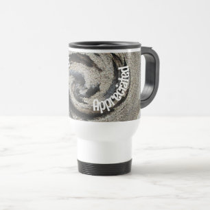 You Are Appreciated Rustic Brown Mosaic Employee Travel Mug