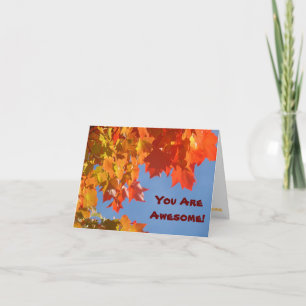 You are Awesome! greeting Cards Thank You Thanks