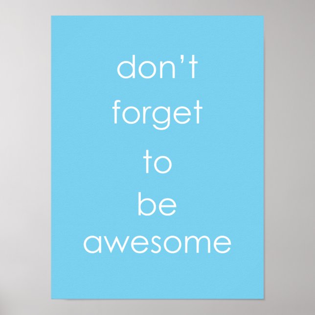 You Are Awesome Poster (Front)
