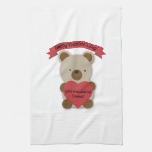 You are Beary Sweet Valentine's Day Bear Kitchen Towel