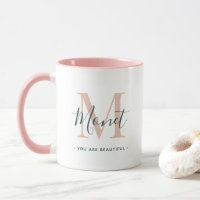 You Are Beautiful Chic Monogram