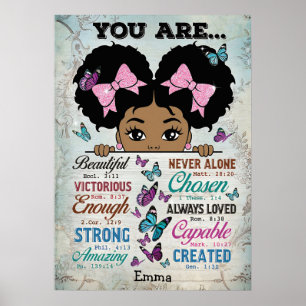 You Are Beautiful - Custom Name Poster