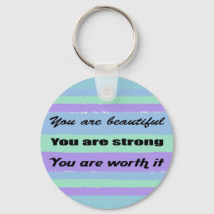 You are Beautiful Keychain