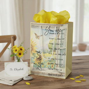 You are beautiful personalized Fleece Blanket Medium Gift Bag