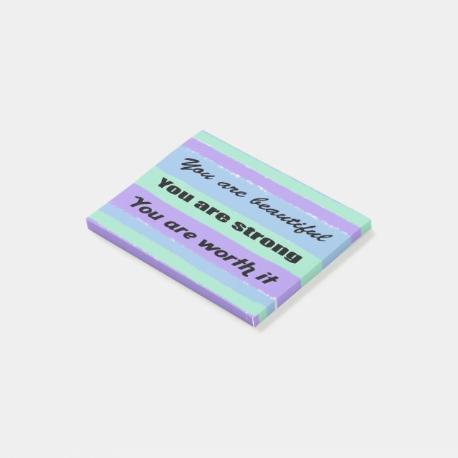 You are beautiful post-it notes (Angled)