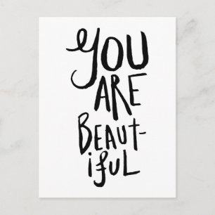 YOU ARE BEAUTIFUL POSTCARD