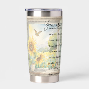 You are: Beautiful, scriptures personalized Insulated Tumbler