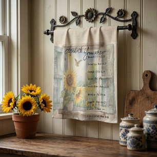 You are: Beautiful, scriptures personalized Kitchen Towel