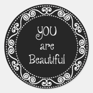 You are Beautiful Stickers