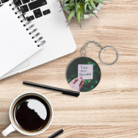 You are beautiful text keychain