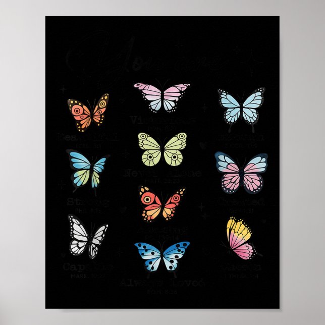 You Are Butterfly Beautiful Christian Religious Bi Poster (Front)
