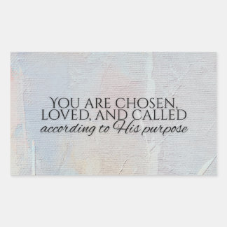 You are chosen christian typography Bible verse Sticker
