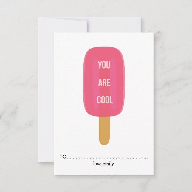 You Are Cool Valentine's day Card (Front)