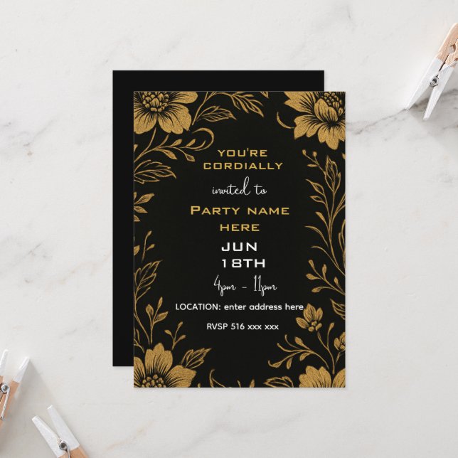 You are cordially invited template (Front/Back In Situ)