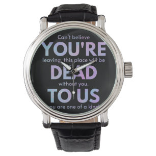 You Are Dead to Us! - R.I.P. Traitor!: Coworker Watch