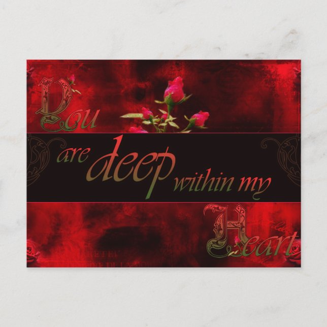 You are deep within my Heart Postcard (Front)