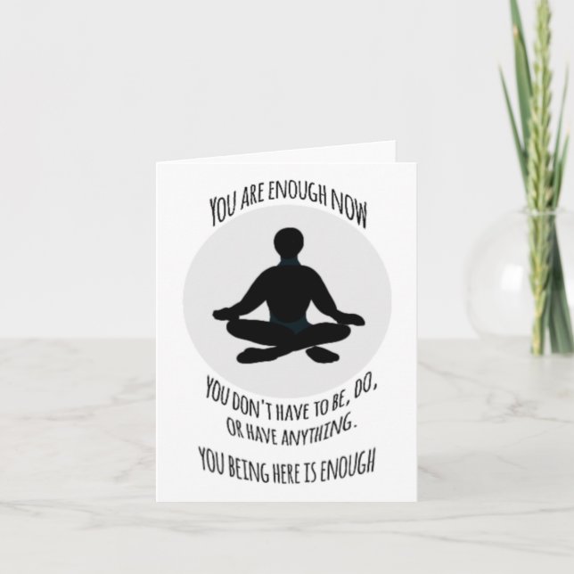 You Are Enough #10 Sticker  Card (Front)