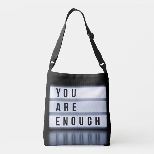 You are enough crossbody bag (Back)
