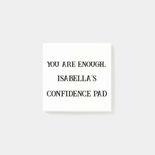 You Are Enough – Custom Affirmation Sticky Note (Front)