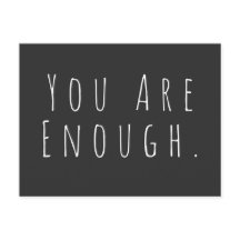 YOU ARE ENOUGH | Inspirational Word Art Graphic