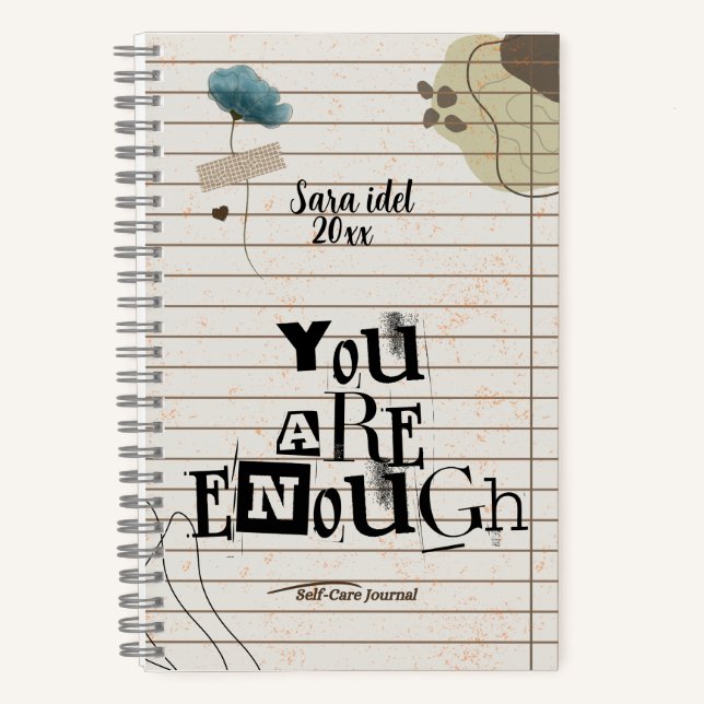 You Are Enough | Motivational Notebook (Front)