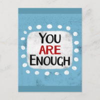 You Are Enough Postcard