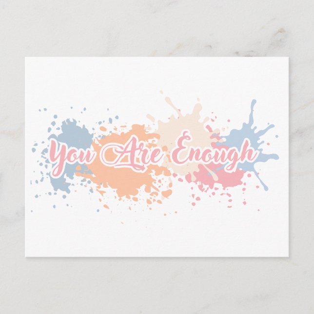 You Are Enough Postcard (Front)