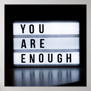 You are enough poster