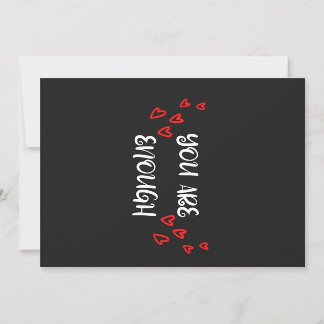 YOU ARE ENOUGH SELF LOVE Invitation (Front)
