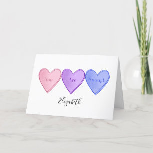 You Are Enough Valentine's Day  Holiday Card