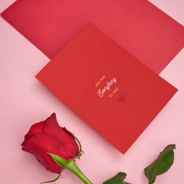 You are everything to me, minimalistic romantic invitation (Creator Uploaded)