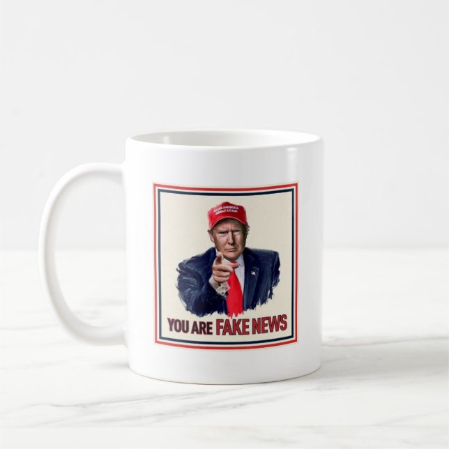 "You Are Fake News" Coffee Mug (Left)
