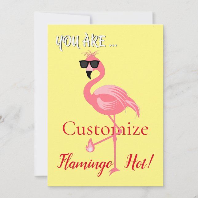 You Are Flamingo Hot Thunder_Cove Invitation (Front)