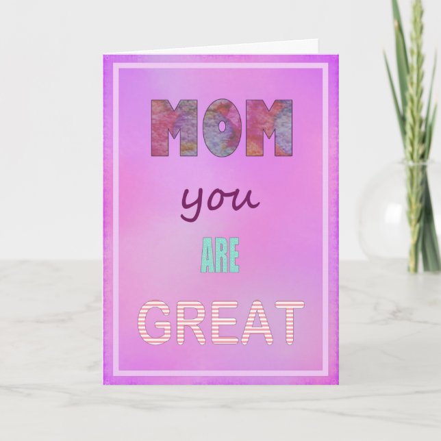 You are great holiday card (Front)